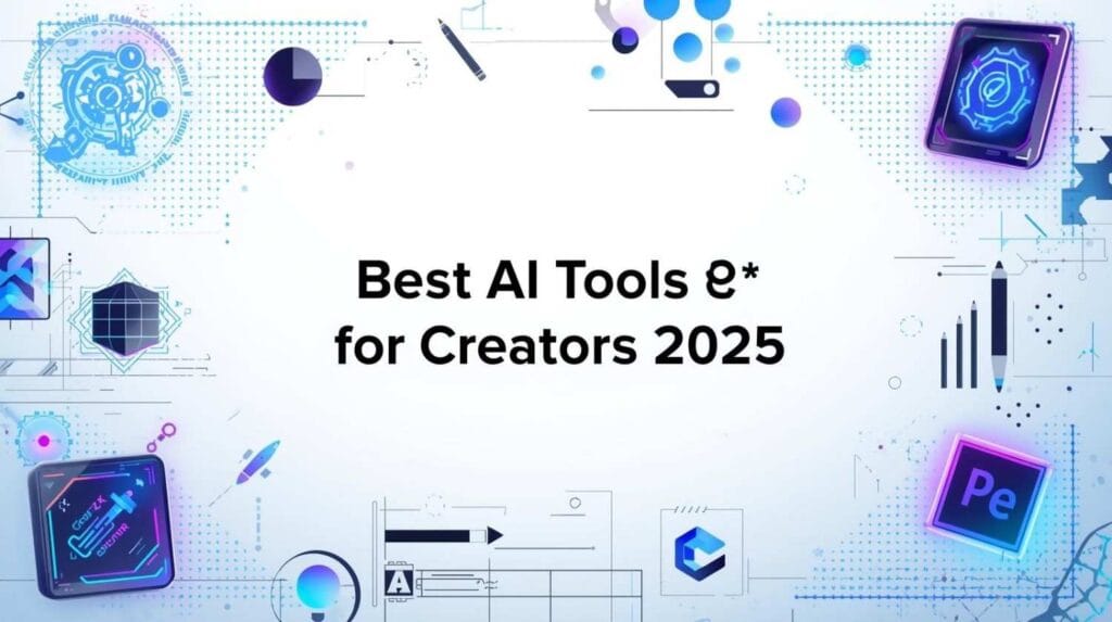 Best AI tools for creators in 2025 including graphic design, video editing, and content generation apps